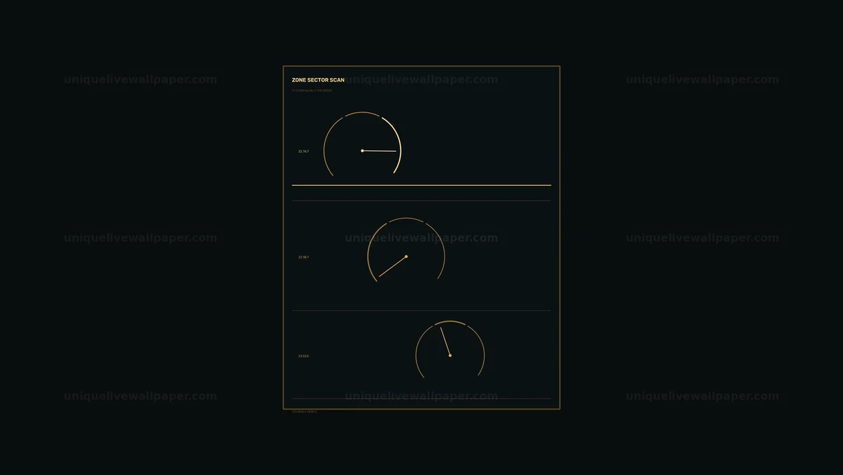 Data Dashboard Gauges HUD Seamless Loop