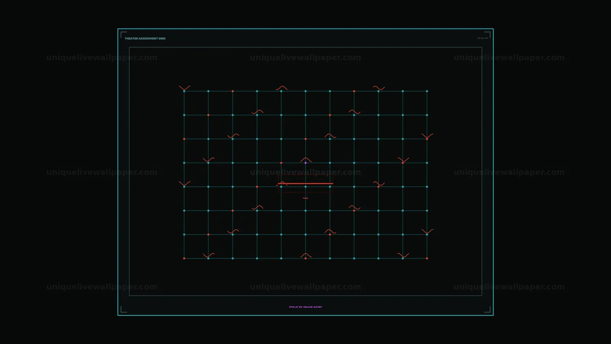 Defense Intelligence Assessment Grid HUD Seamless Loop