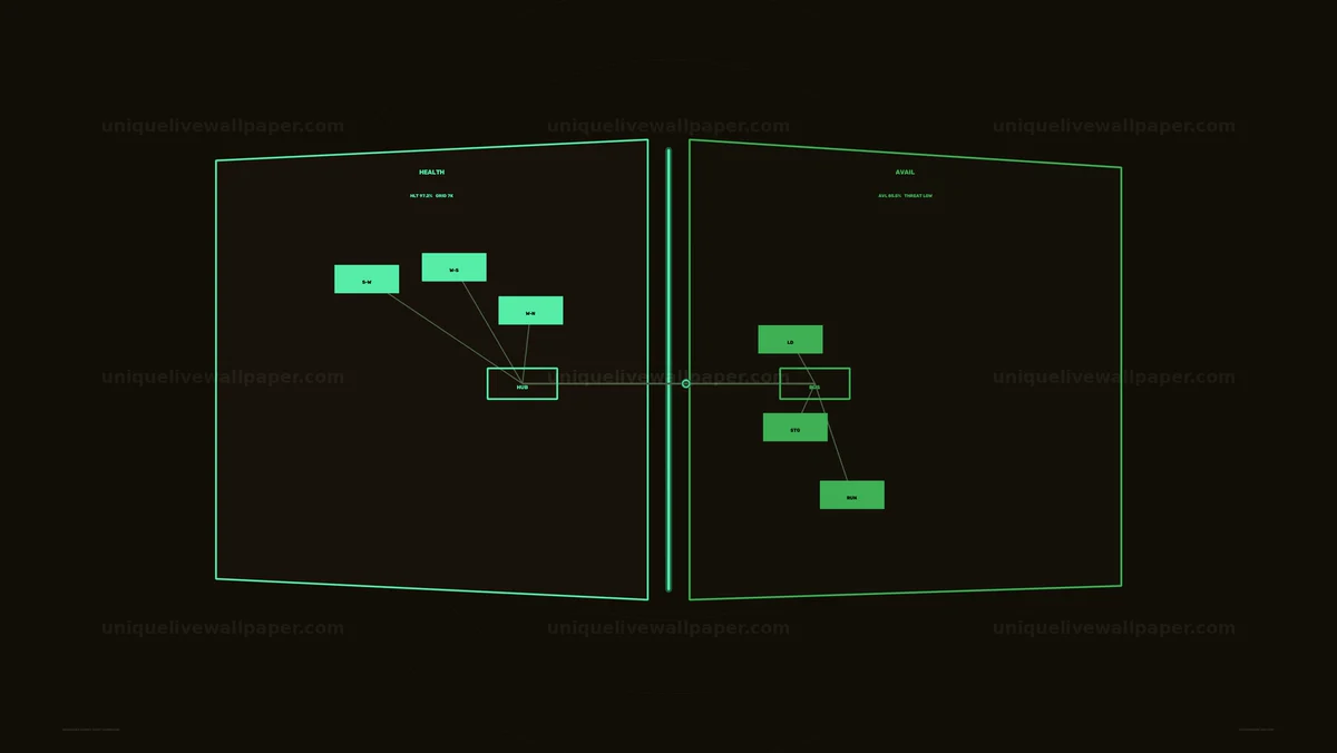 Industrial Asset Status HUD Seamless Loop