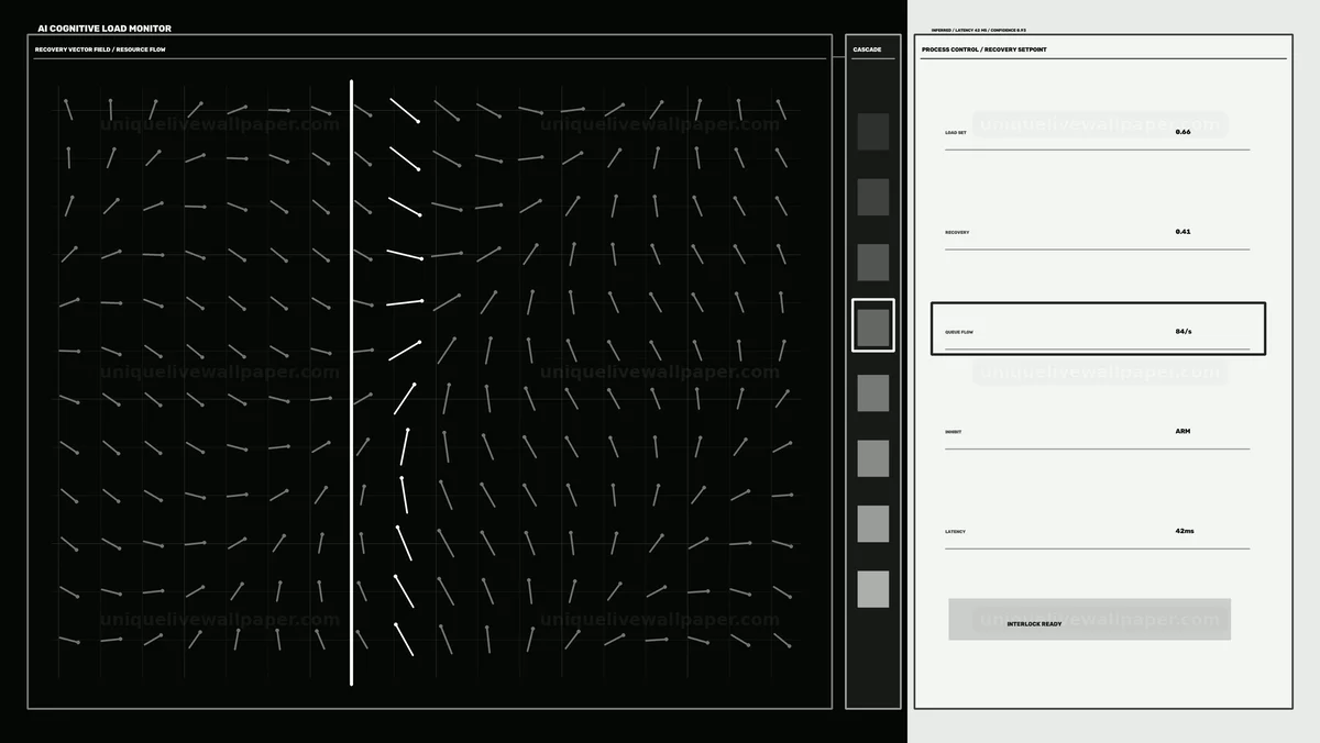 Watermarked thumbnail for AI Cognitive Load Monitoring HUD Seamless Loop