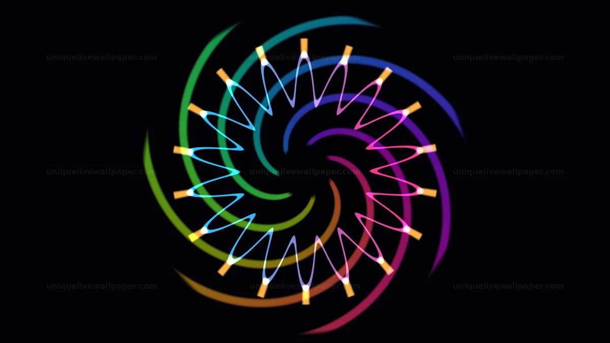 Colorful Hypnotic Mandala Seamless Loop