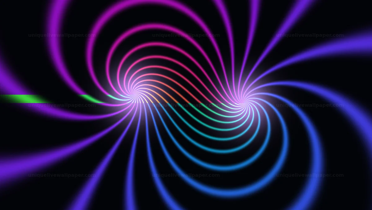 Watermarked thumbnail for Electric Color Distortion Spiral Background Seamless Loop