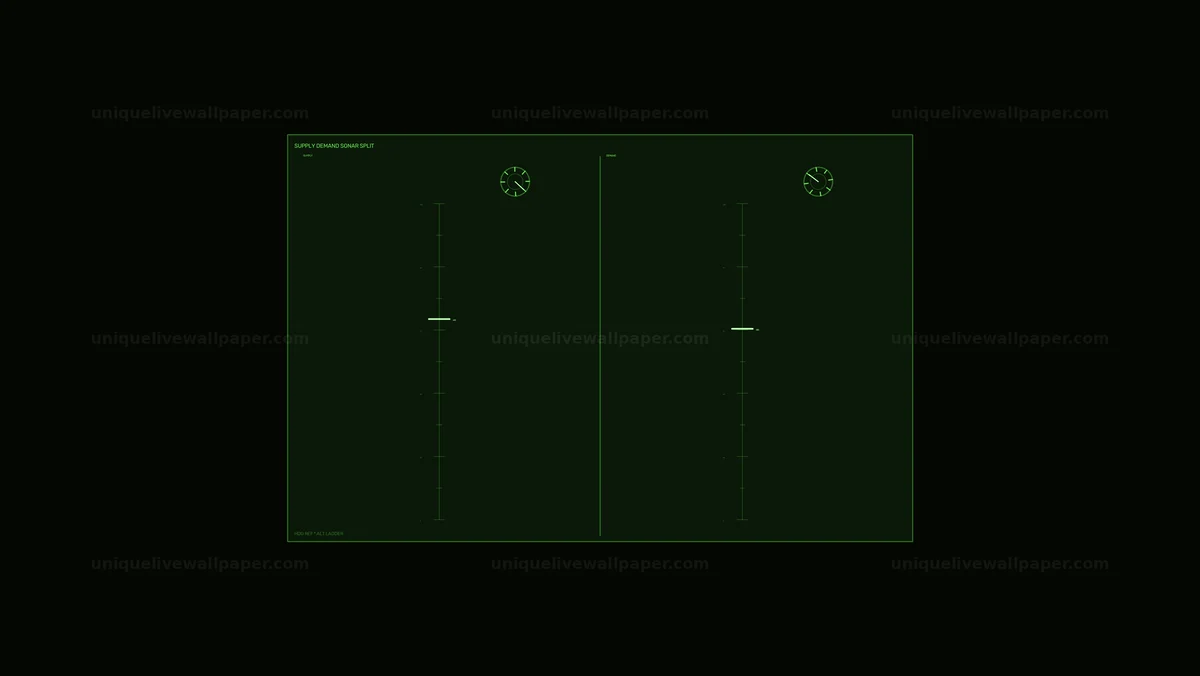 Green Power Availability Display HUD Seamless Loop