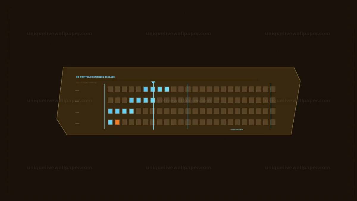 Portfolio Readiness Data HUD Seamless Loop