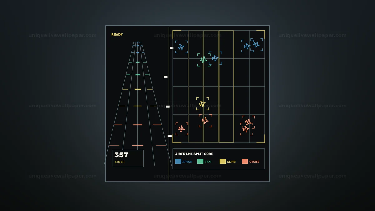 Watermarked thumbnail for Aircraft Fleet Monitoring HUD Seamless Loop