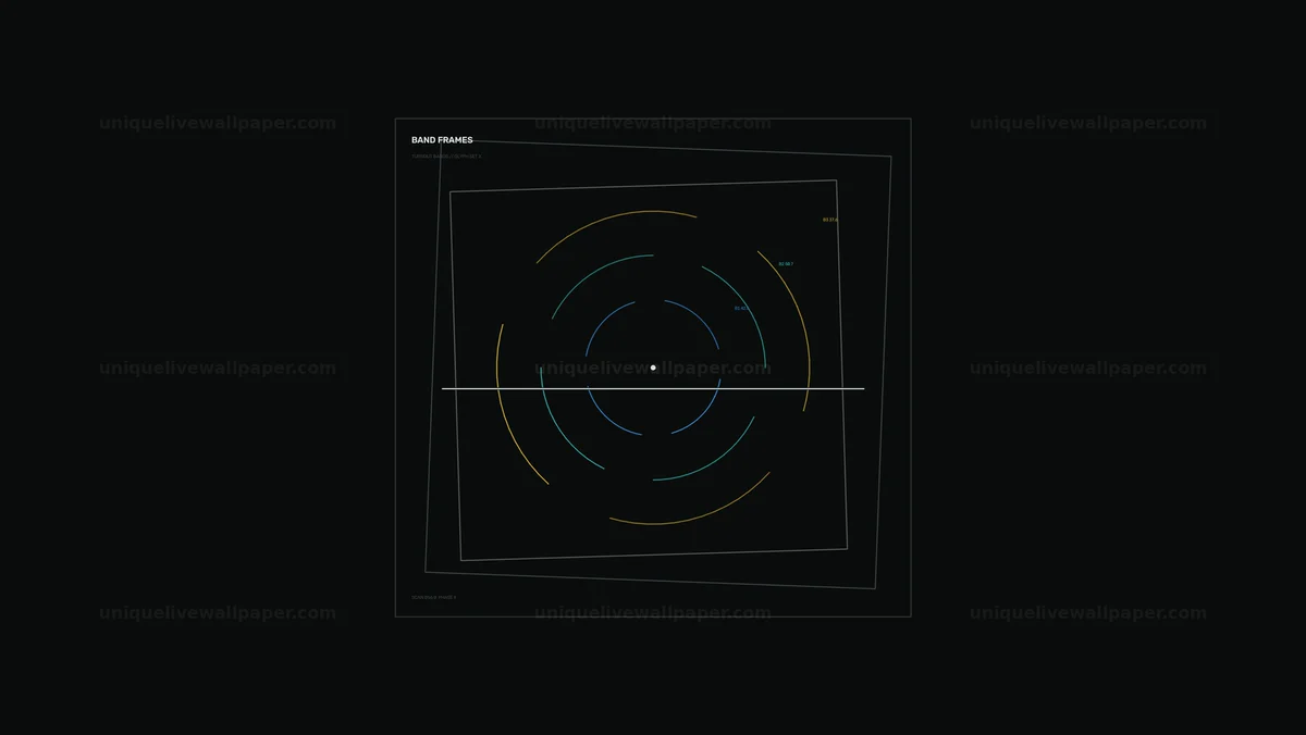 Circular Data HUD Interface Seamless Loop