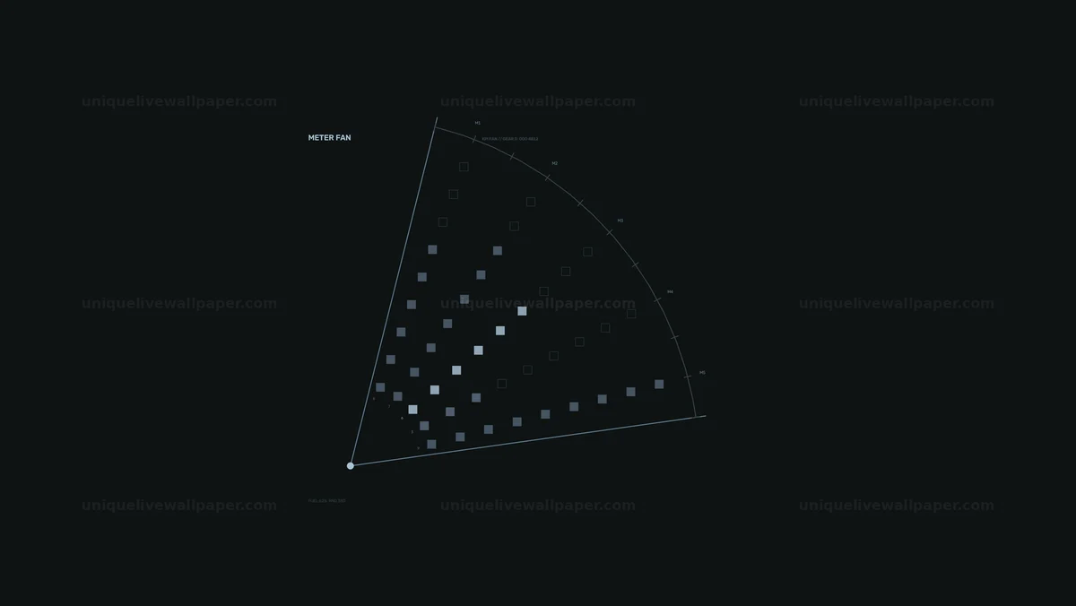 Data Analytics Fan Chart HUD Seamless Loop