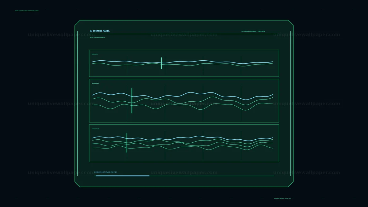 Watermarked thumbnail for AI Control Panel Data HUD Seamless Loop