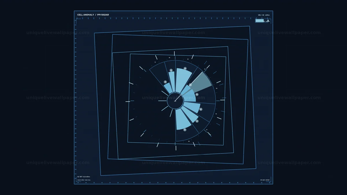 Battery Cell Status HUD Animation Seamless Loop