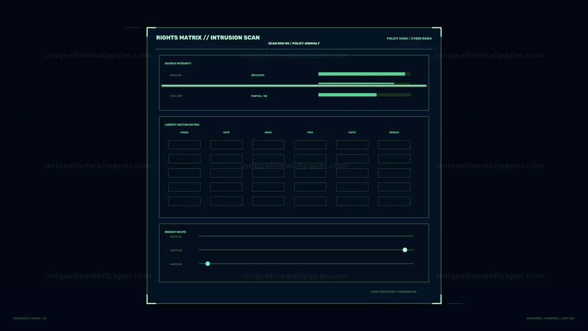 Civil Liberties Diagnostic HUD Seamless Loop