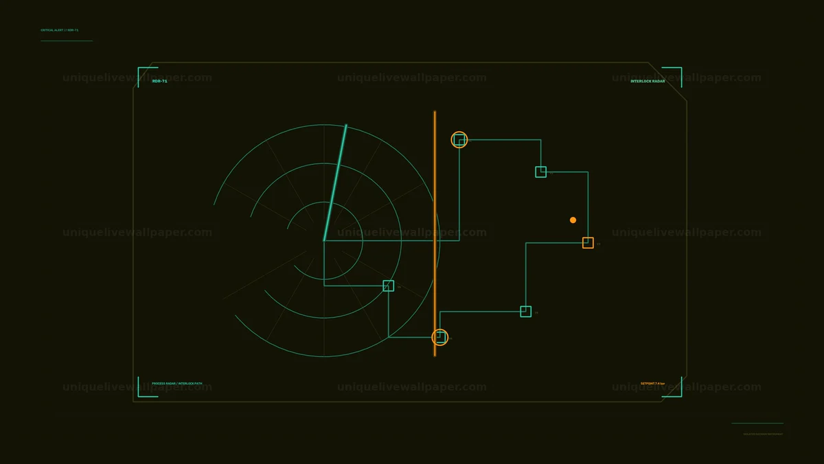 Watermarked thumbnail for Critical Alert Radar FUI Interface Seamless Loop