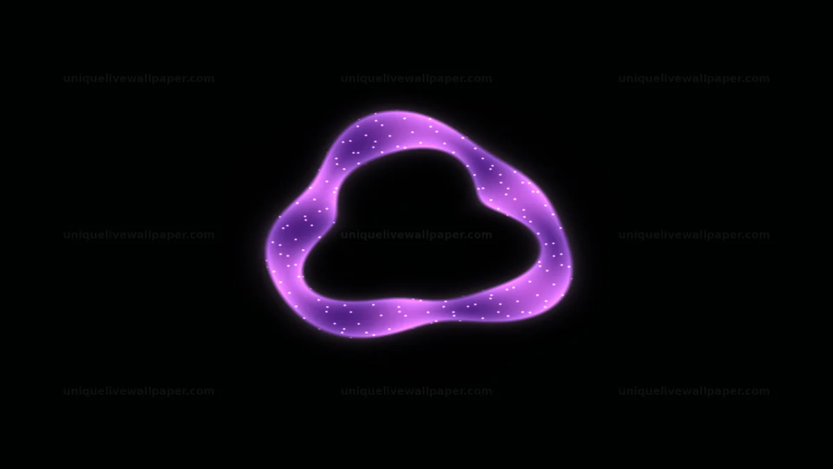 Glitter particles forming circular waves create a flowing graphic