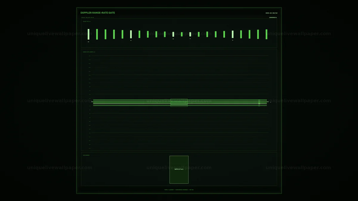 Radar Doppler Range-Rate Display Seamless Loop