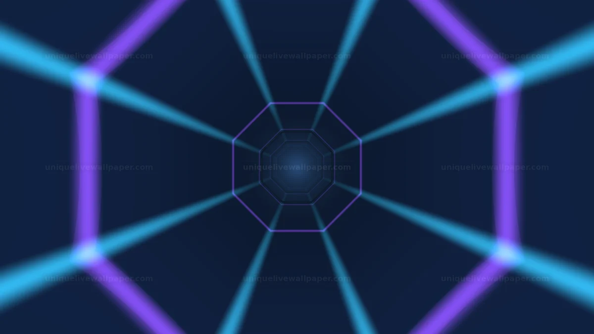 Watermarked thumbnail for Abstract Sci-Fi Tunnel Background Seamless Loop