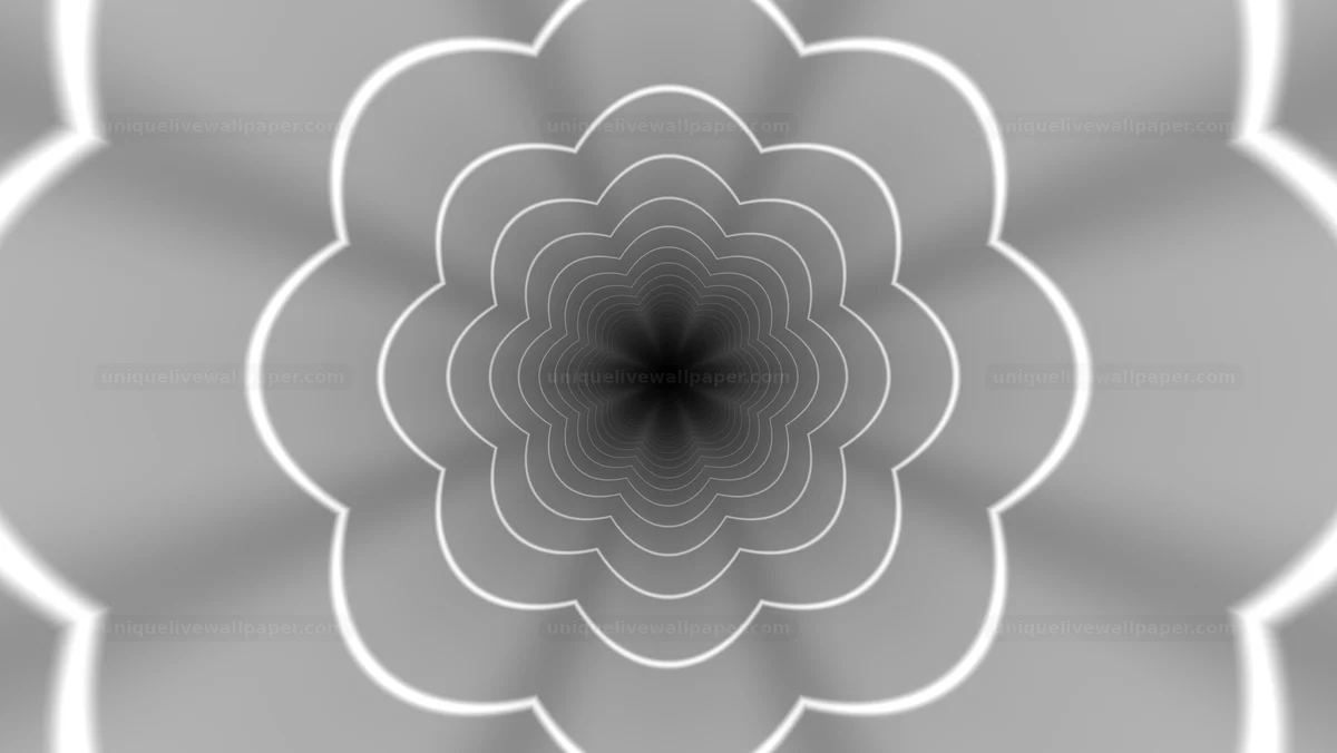 Watermarked thumbnail for Black and White Outward Motion Tunnel Seamless Loop