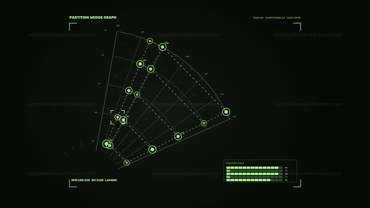 Watermarked thumbnail for Data Monitoring HUD With Partition Graph Seamless Loop
