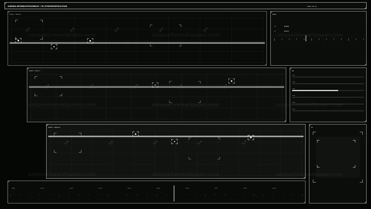 AI Neural Network Status Display HUD