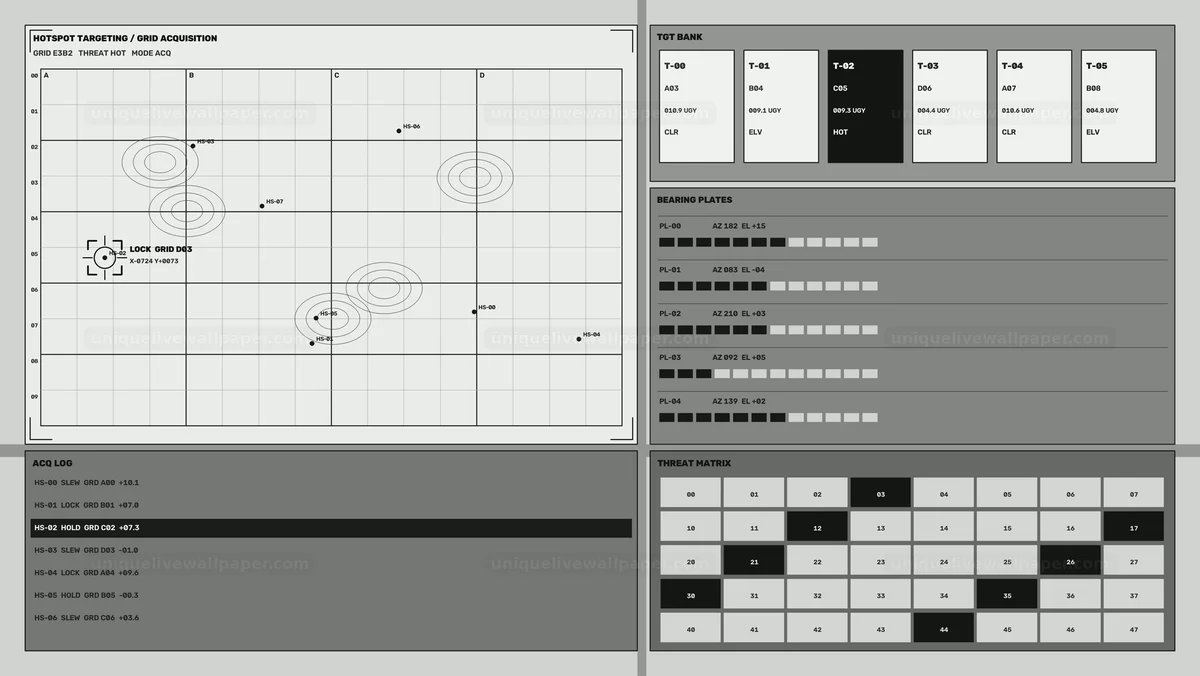 Facility Radiation Sensor Interface HUD