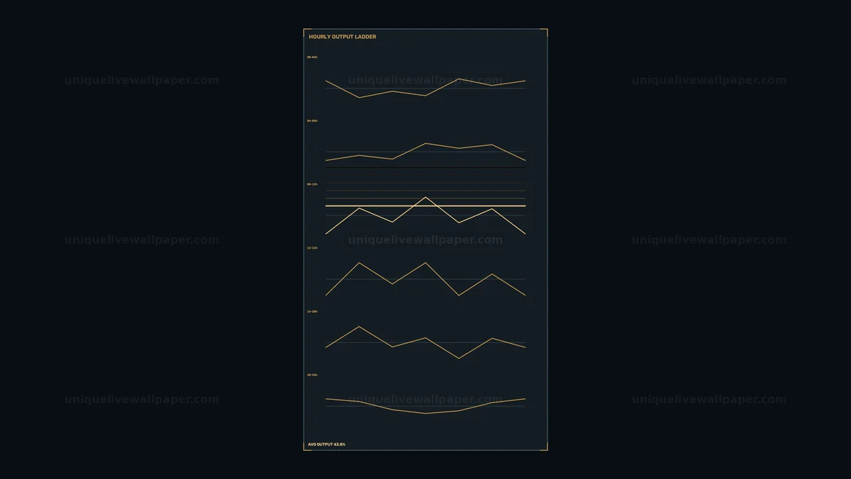 Watermarked thumbnail for Hourly Output Dashboard HUD Seamless Loop