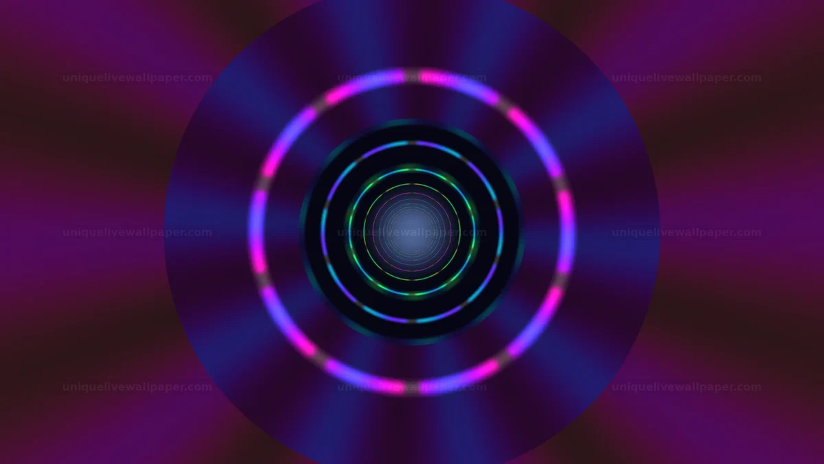 Watermarked thumbnail for Abstract Neon Space Tunnel Background Seamless Loop