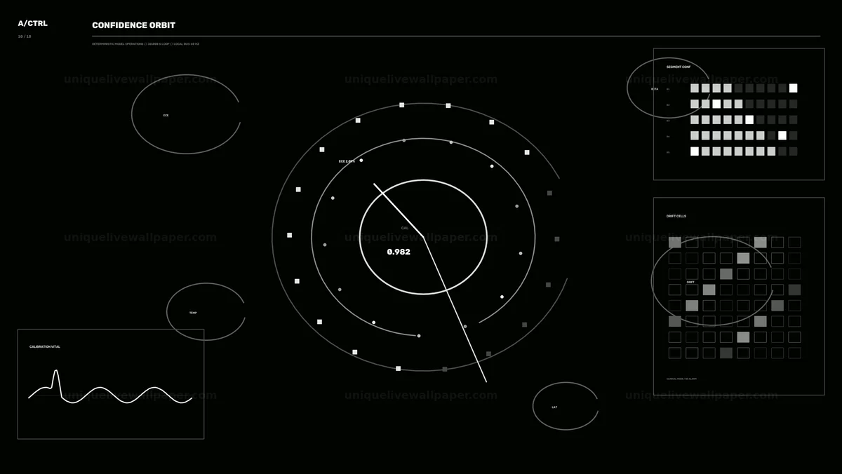 AI Algorithm Performance Control HUD Seamless Loop