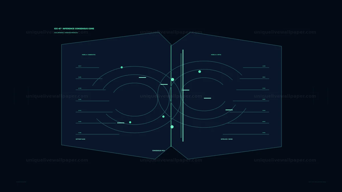 AI Cognitive Processing HUD Seamless Loop