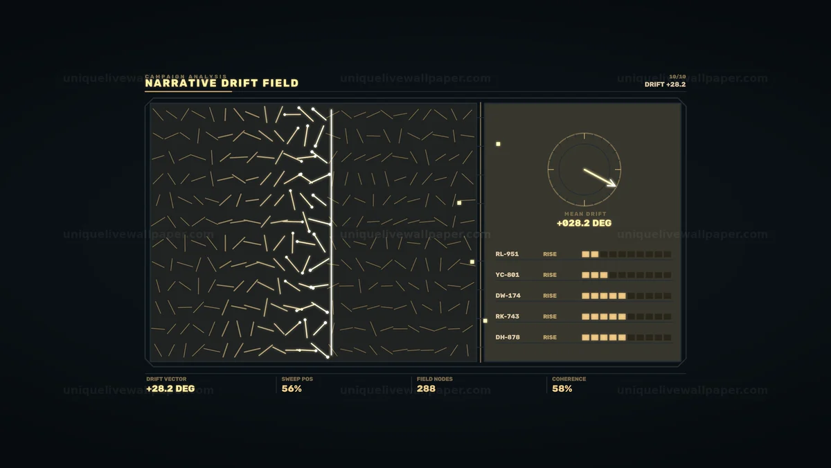 Watermarked thumbnail for Campaign Analysis HUD Narrative Drift Seamless Loop