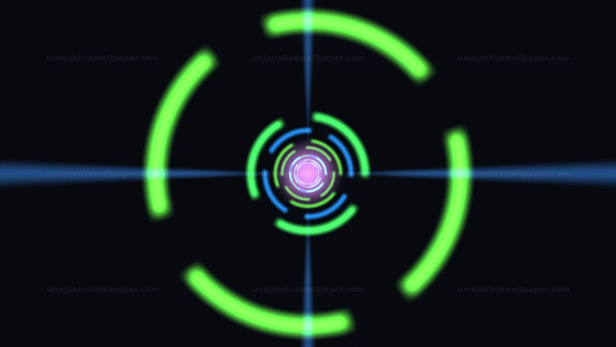 Watermarked thumbnail for High energy warp corridor background with bright motion graphics