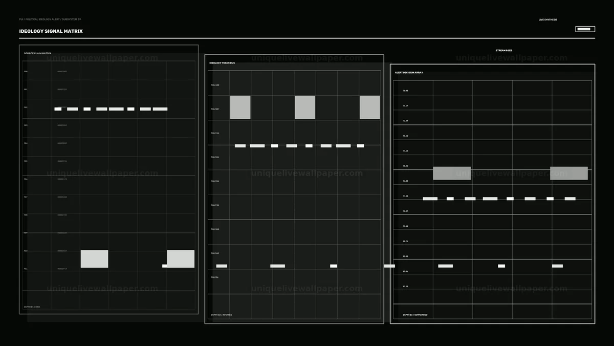 Political Ideology Alert FUI Data HUD