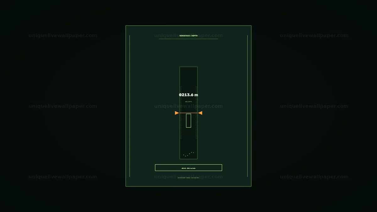 Watermarked thumbnail for Sonar Navigation Depth Display Seamless Loop