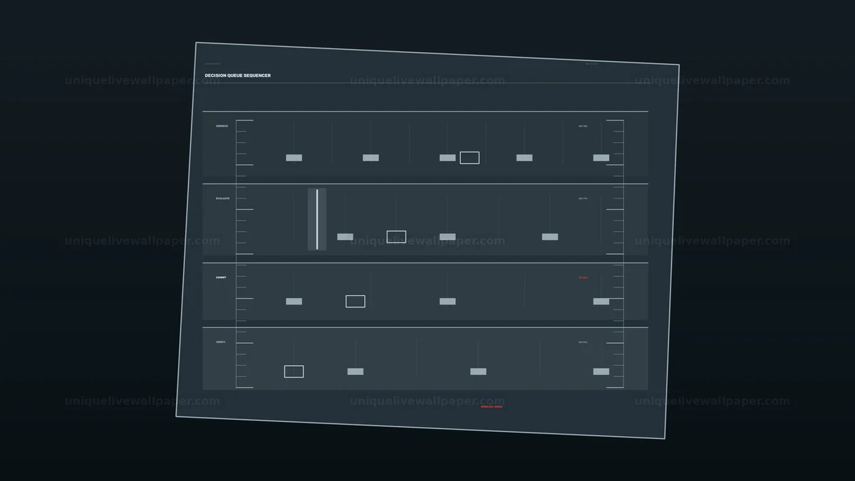 AI Operator Decision Queue HUD Seamless Loop