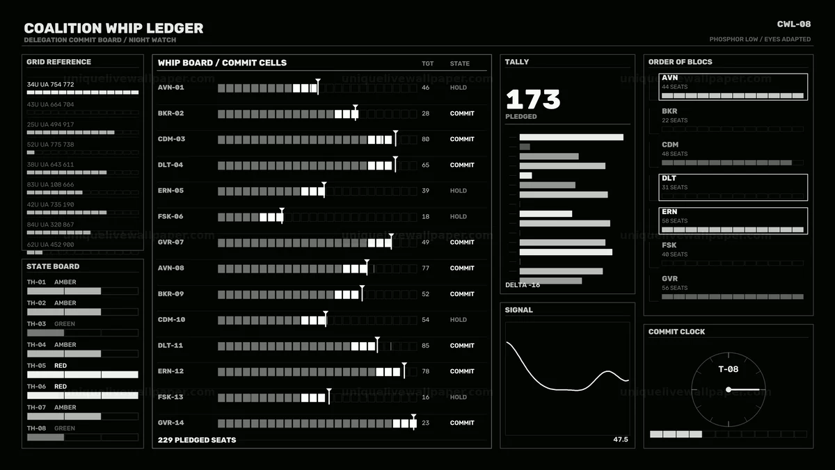 Campaign Coalition Tracking Interface HUD
