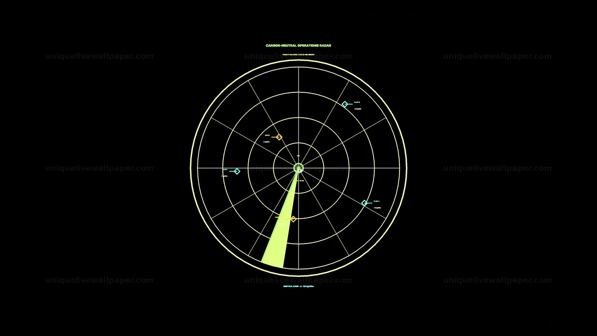 Watermarked thumbnail for Carbon Neutral Operations Radar HUD Seamless Loop