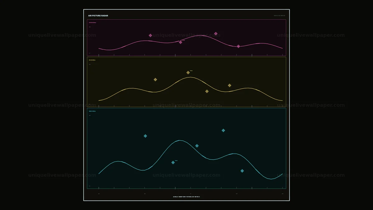 Defense Operations Planning Radar HUD Seamless Loop