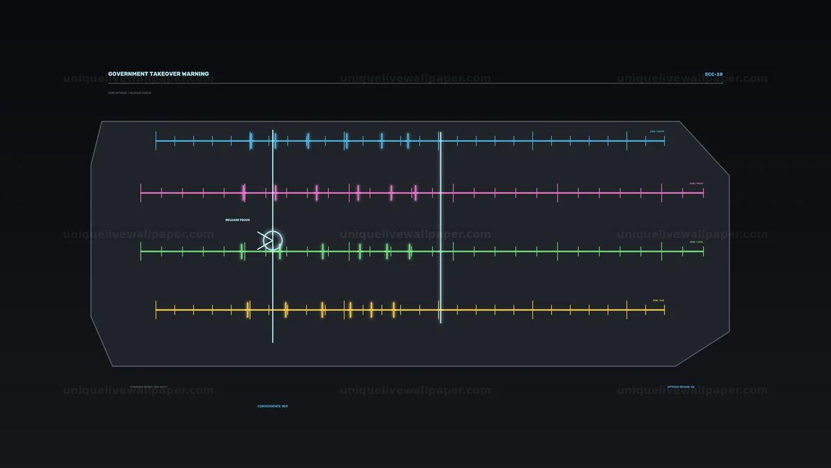 Government Takeover Warning HUD Seamless Loop