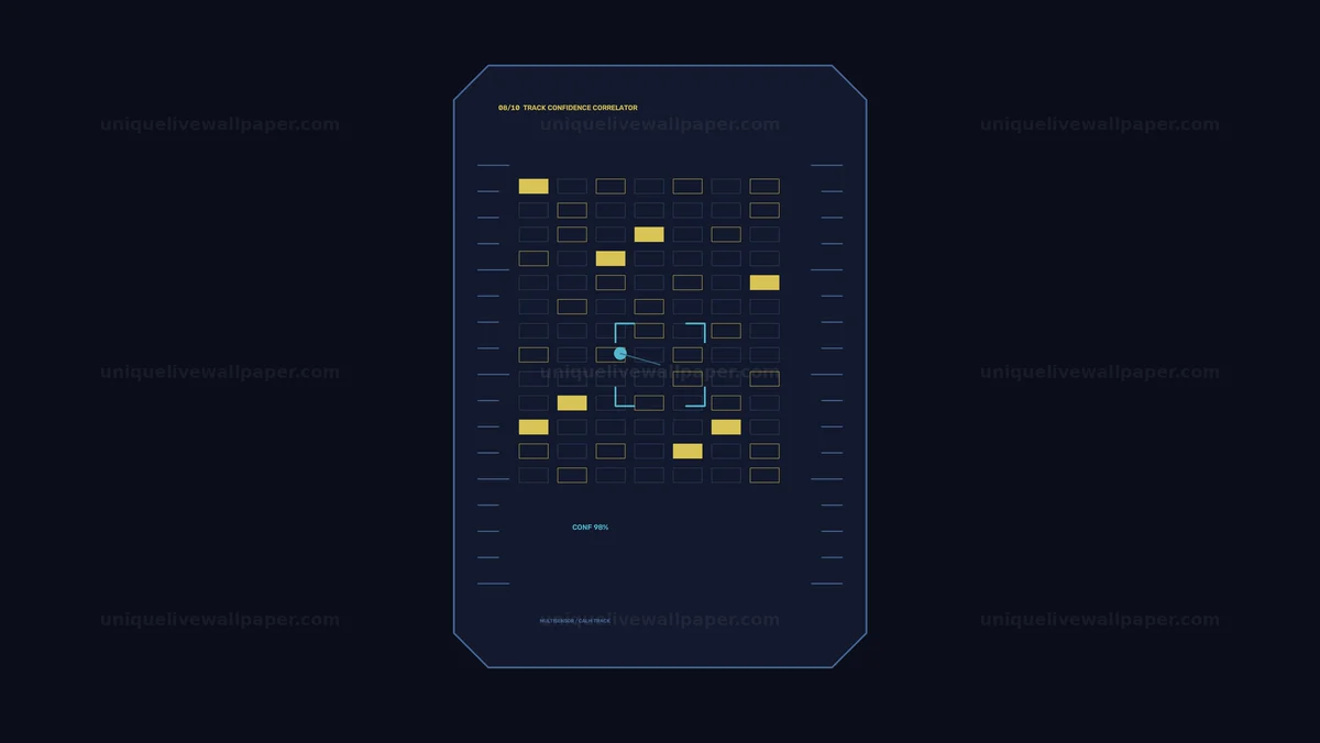 Watermarked thumbnail for Military Targeting HUD Tracking Grid Seamless Loop
