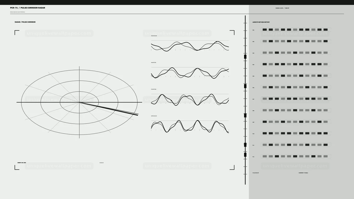 Watermarked thumbnail for Radar Pulse Analysis HUD Seamless Loop