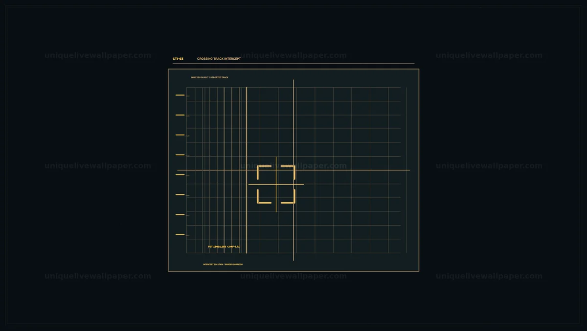 Cross-Border Track Monitoring HUD Seamless Loop
