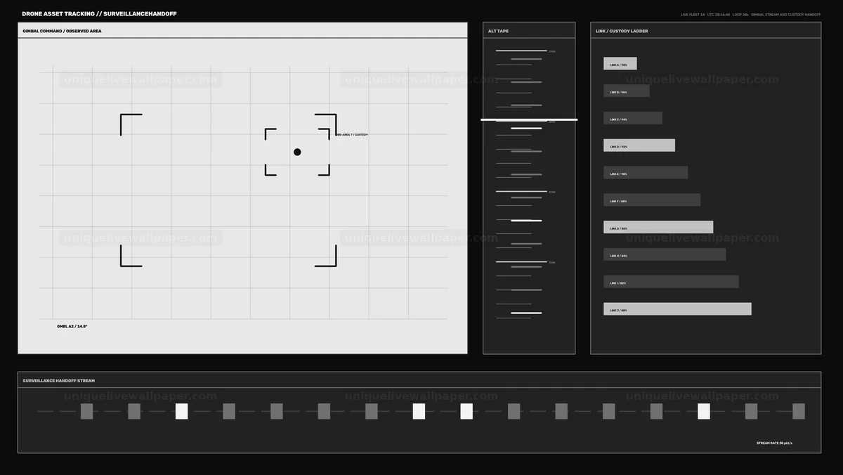 Watermarked thumbnail for Drone Asset Tracking Dashboard Seamless Loop