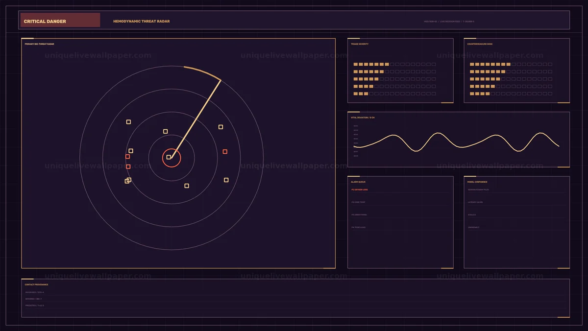 Medical Diagnostics Radar HUD Seamless Loop
