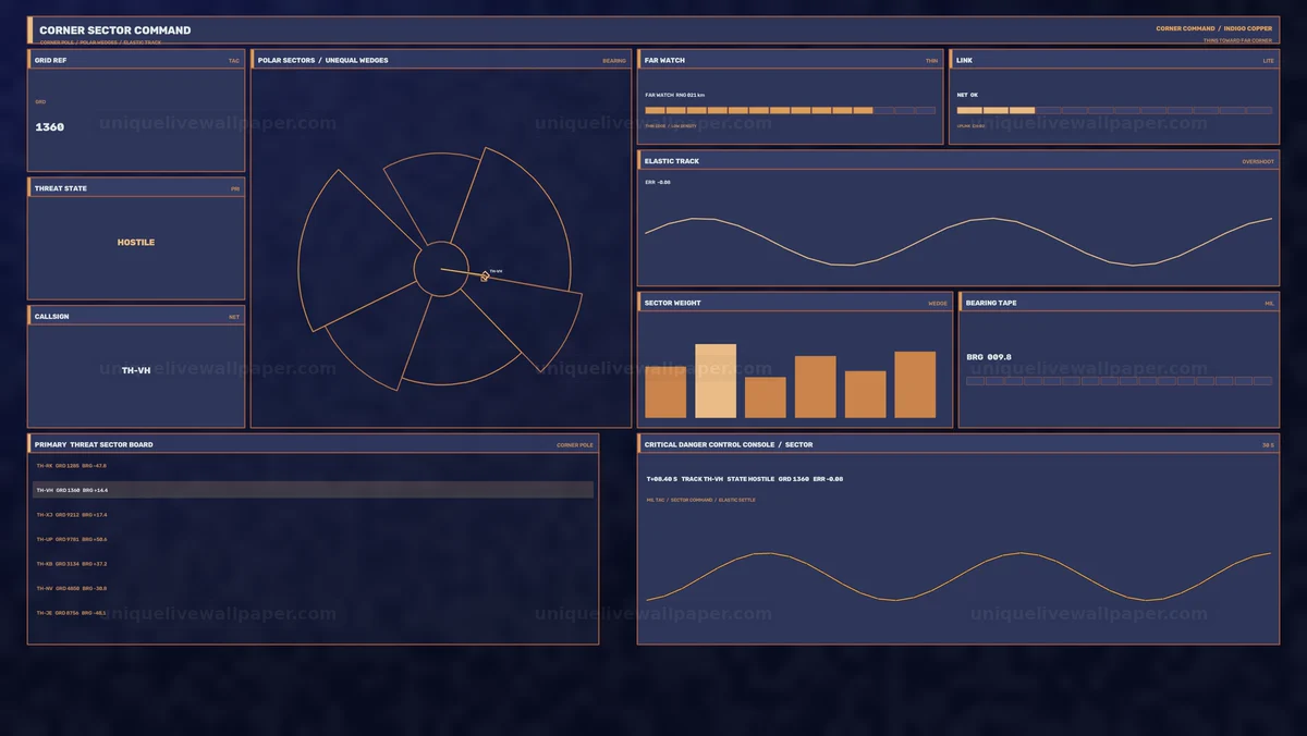 Watermarked thumbnail for Military Targeting Command HUD Seamless Loop