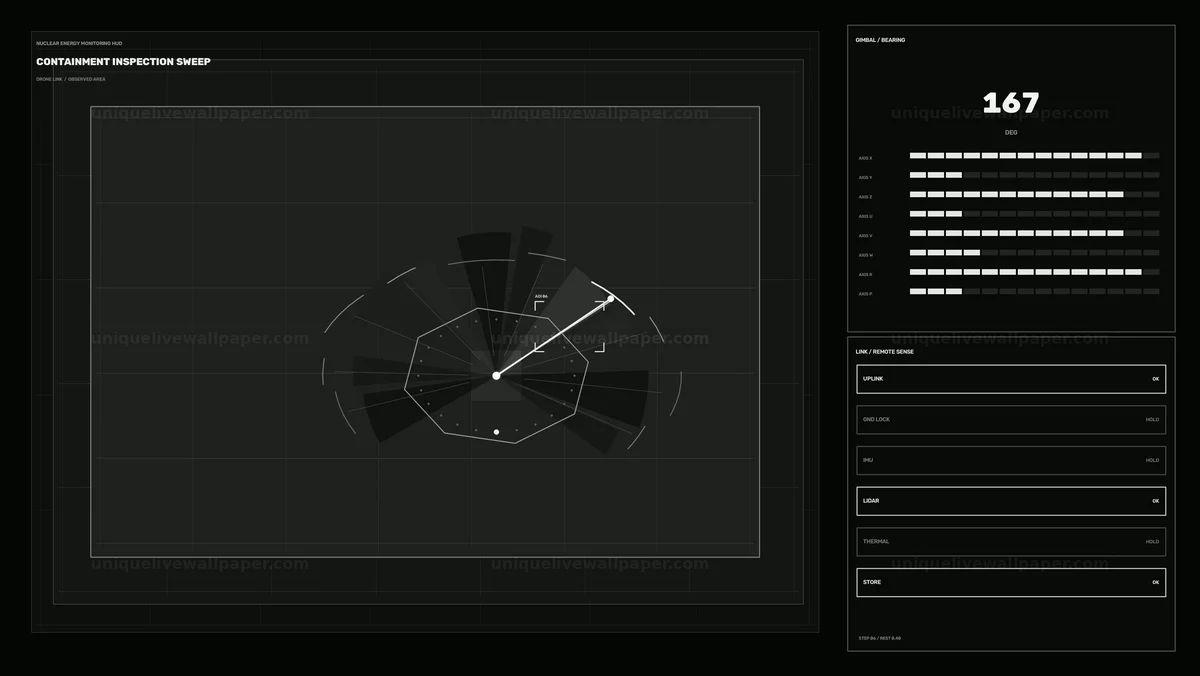 Nuclear Energy Monitoring HUD Containment Sweep Seamless Loop