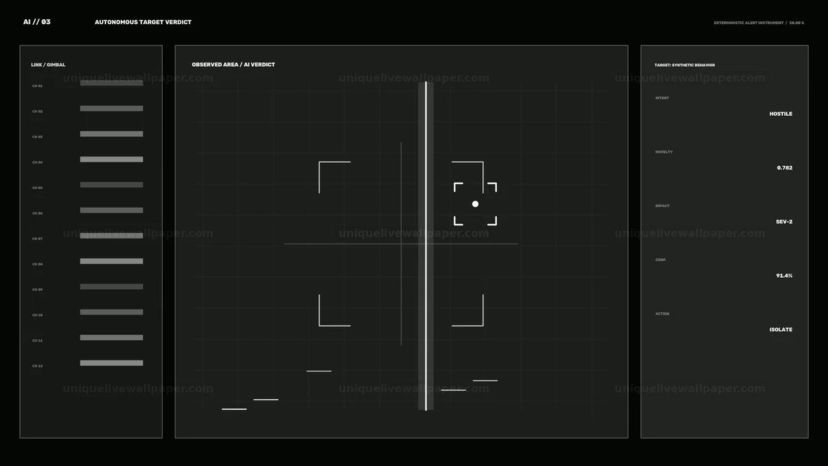 Watermarked thumbnail for AI System Alert Status Indicator HUD Seamless Loop