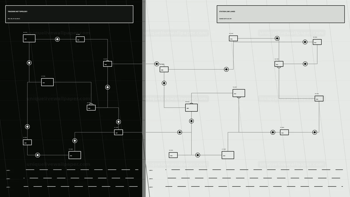 Tracking Network Topology HUD Seamless Loop