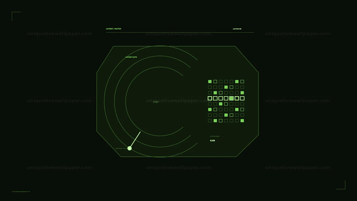 AI Pattern Recognition HUD Seamless Loop