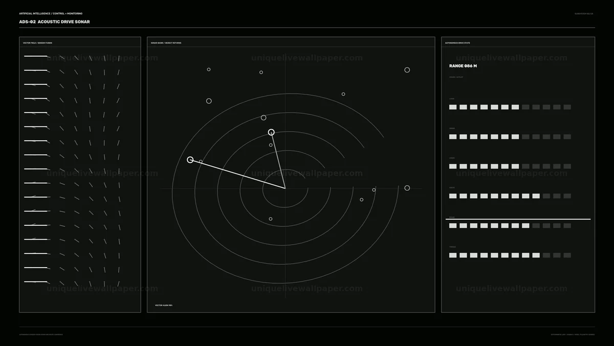 Artificial Intelligence Sonar Monitoring Dashboard Seamless Loop
