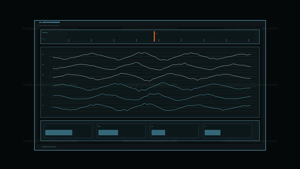 Data Analytics HUD Dashboard Seamless Loop