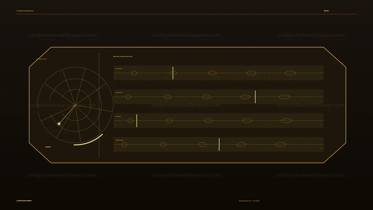 AI Cognitive Processing Data HUD Seamless Loop