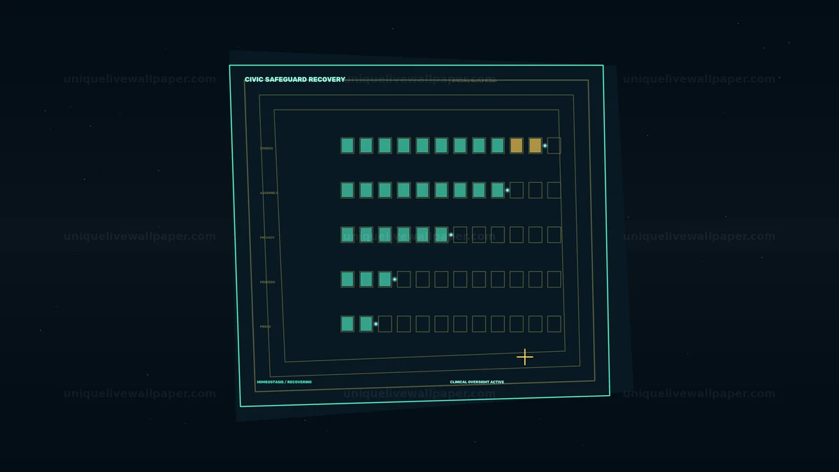 Civil Liberties Warning HUD Seamless Loop