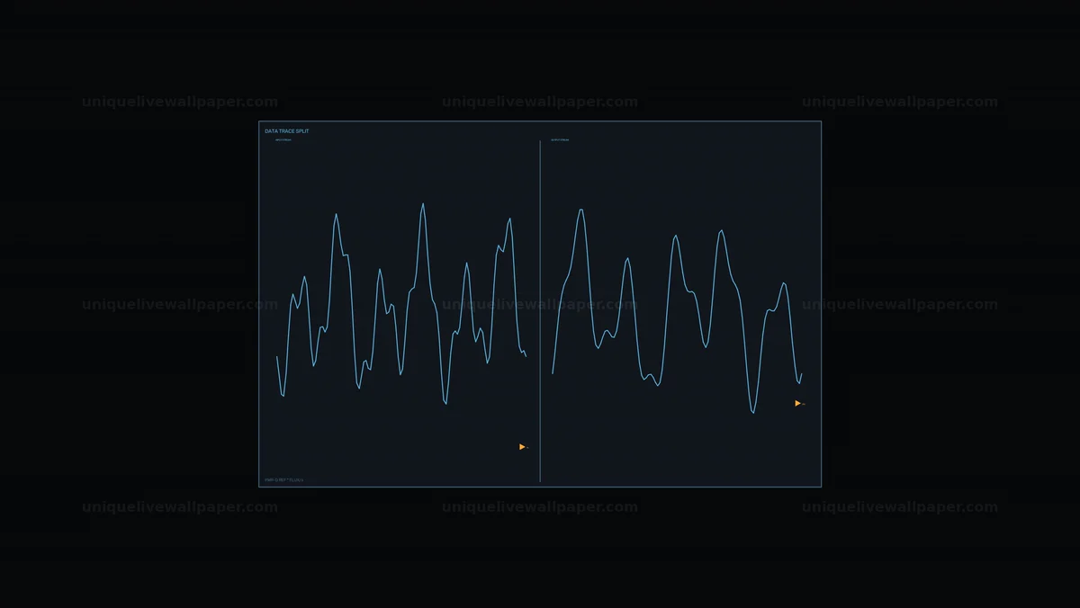 Data Analytics HUD Split Graph Seamless Loop